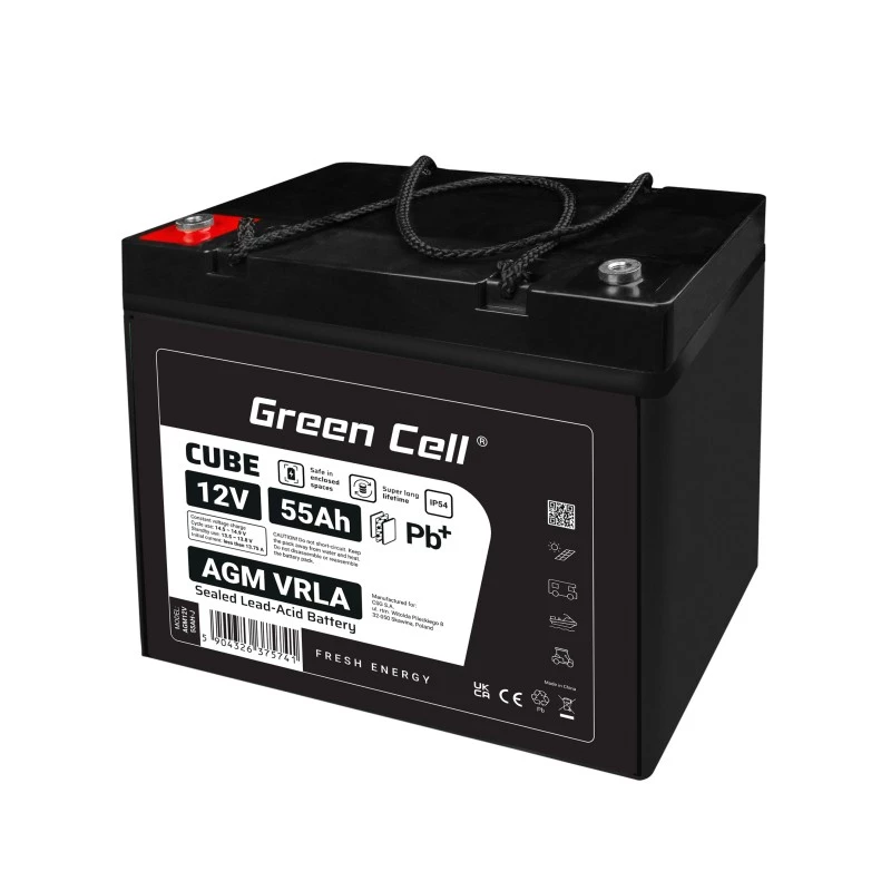 Aku AGM VRLA 12V 55Ah IP54