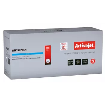Activejet ATK-5220CN Tooner (asendus Kyocera TK-5220C jaoks; Supreme; 1200 lehekülge; tsüaan)