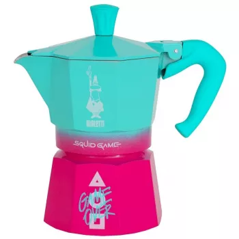 Moka pot Bialetti Squid Game sinine roosa alumiinium