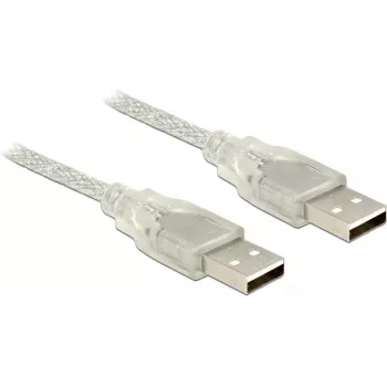 USB-kaabel DeLOCK 83887 USB 2.0 1 m USB A läbipaistev