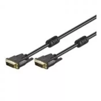 Wentronic Goobay DVI-D FullHD kaabel, Dual Link, must, 10 m - DVI-D pistik, Dual Link (24+1 kontakti) > DVI-D pistik, Dual Link (24+1 kontakti) (93109)