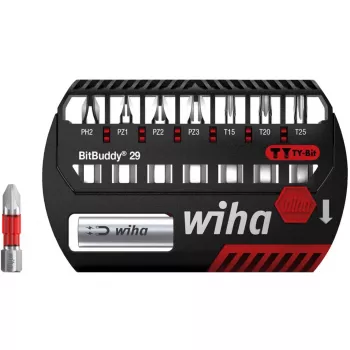 WIHA 42137 - Bit-Set BitBuddy, 8-osaline segatud, 29 mm, TY-Bit (42137)