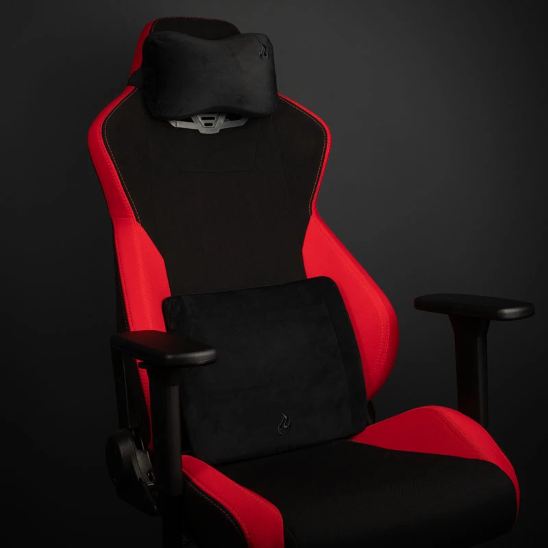 Mäluvahust padjakomplekt nitro concepts NC-PST-MF-001 — Must, ergonoomilised mäluvahust tugipadjad (komplekt)