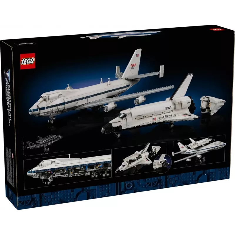 LEGO Icons süstiklennuk 10360 ehituskomplekt — 2417 detaili, 270 × 535 × 630 mm eksponeerimismudel