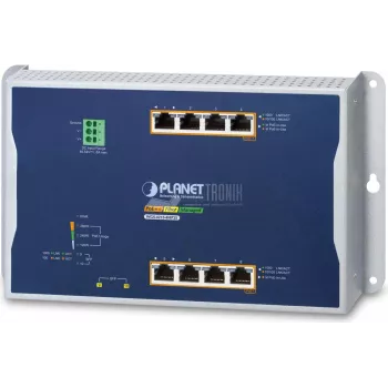 Hallatav kommutaator PLANET IP30 4 pordiga Gigabit Ethernet PoE