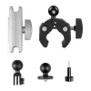 PULUZ mootorratta kinnitus sportkaameratele (DJI, GoPro, Insta360) (must)