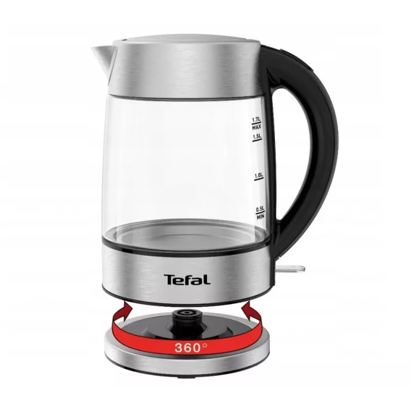 Tefal KI772D elektriline veekeetja 1,7 L 2400 W roostevaba teras, läbipaistev