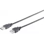USB A - USB A kaabel ShiverPeaks 13-24025, USB 2.0, 1 m, must