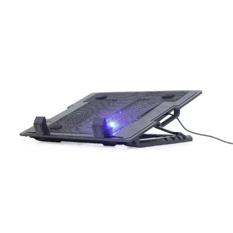 Sülearvuti jahutusalus Gembird NBS-1F17T-01, kuni 17-tollisele, 1×15 cm ventilaator, USB 2.0, 370×265×33 mm, 350 mA, must