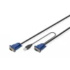 KVM-kaabel USB Digitus DS-19232 3m PS/2