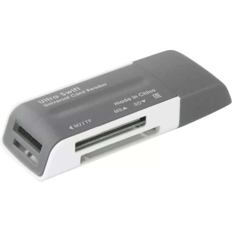 Kaardilugeja DEFENDER ULTRA SWIFT USB 2.0 mudel 83260 — ühildub SD- ja microSD-kaartidega