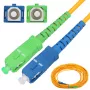 Extralink Patchcord SC/APC-SC/UPC Single mode Simplex G652D 3mm 0.5m