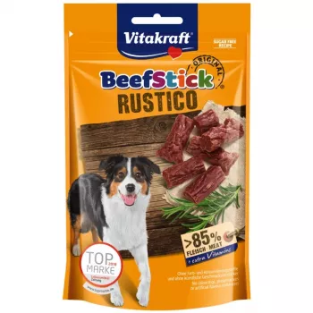 Koerte maius Vitakraft Beef Stick Rustico 55 g — näritav veiselihamaitseline, valk 30%, rasv 25%