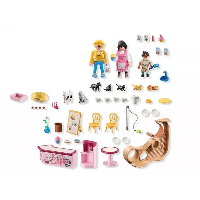PLAYMOBIL My Life 71744 kassikohvik koos figuuridega, mängukomplekt lastele