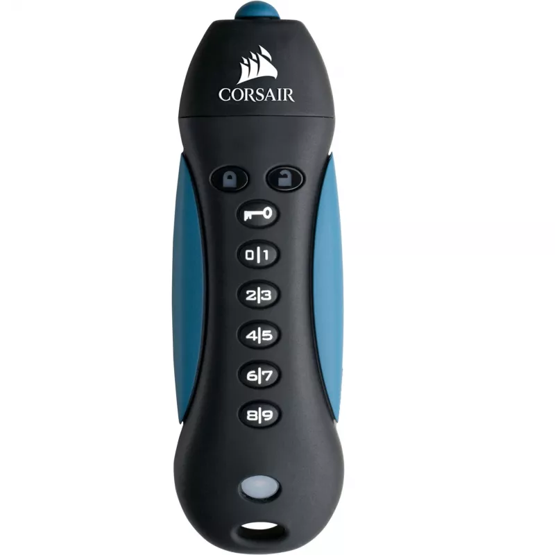 CORSAIR Flash Padlock 3 128GB turvaline USB 3.0 mälupulk klaviatuuriga Secure 256-bit riistvaraline AES krüptimine