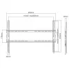 SBOX PLB-2264F-2 seinakinnitusklamber 37–80 cm, kandevõime 45 kg, VESA 600x400