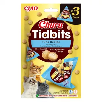 Märg kassi maius INABA Cat Churu Tidbits Tuunikala retsept — 3 x 12 g kotikesi