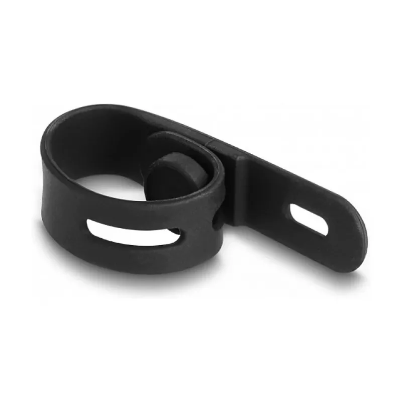 Taaskasutatav kaabliside DeLOCK Soft Tie 10 tk must valge