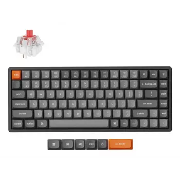 Keychron K2 Max klaviatuur universaalne USB RF juhtmevaba Bluetooth must hall 75%