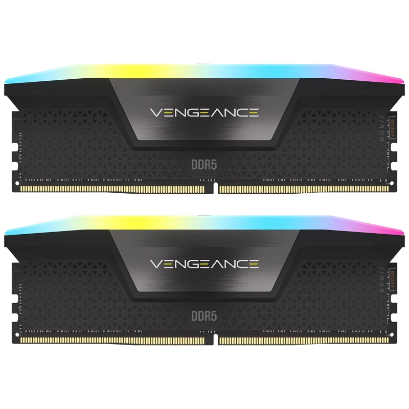 DIMM 64 GB DDR5-5600 (2x 32 GB) kahekomplekt, mälu must, CMH64GX5M2B5600C40, Vengeance RGB, INTEL XMP
