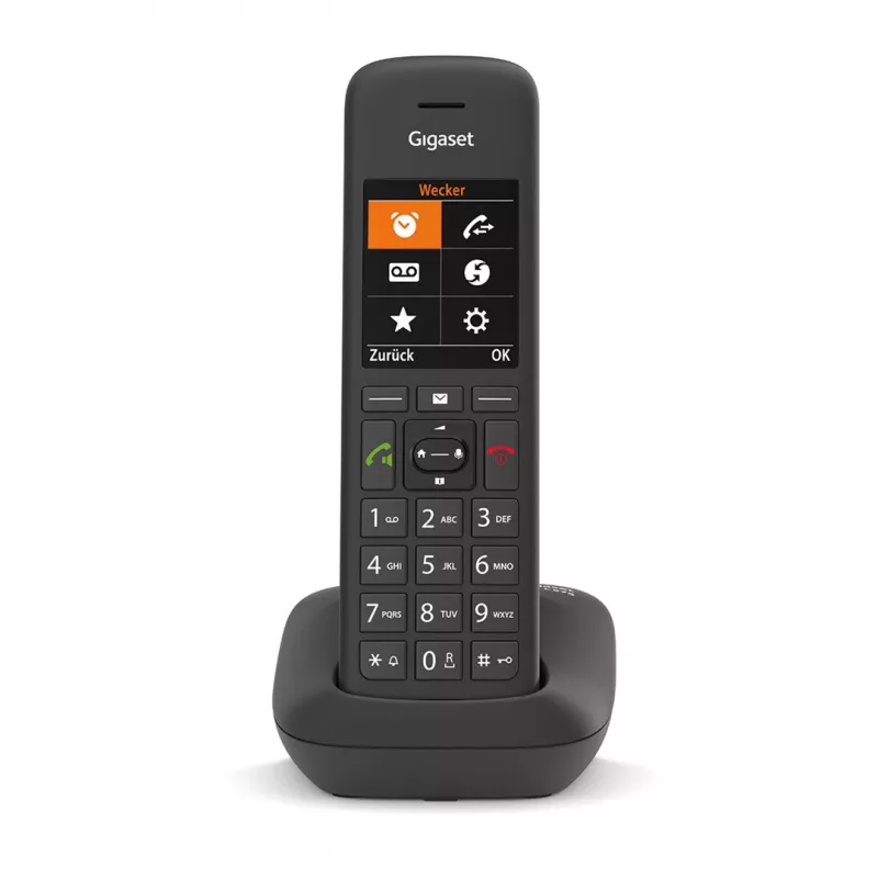Gigaset C575 Analoog-/DECT-telefon kõne tuvastusega Must