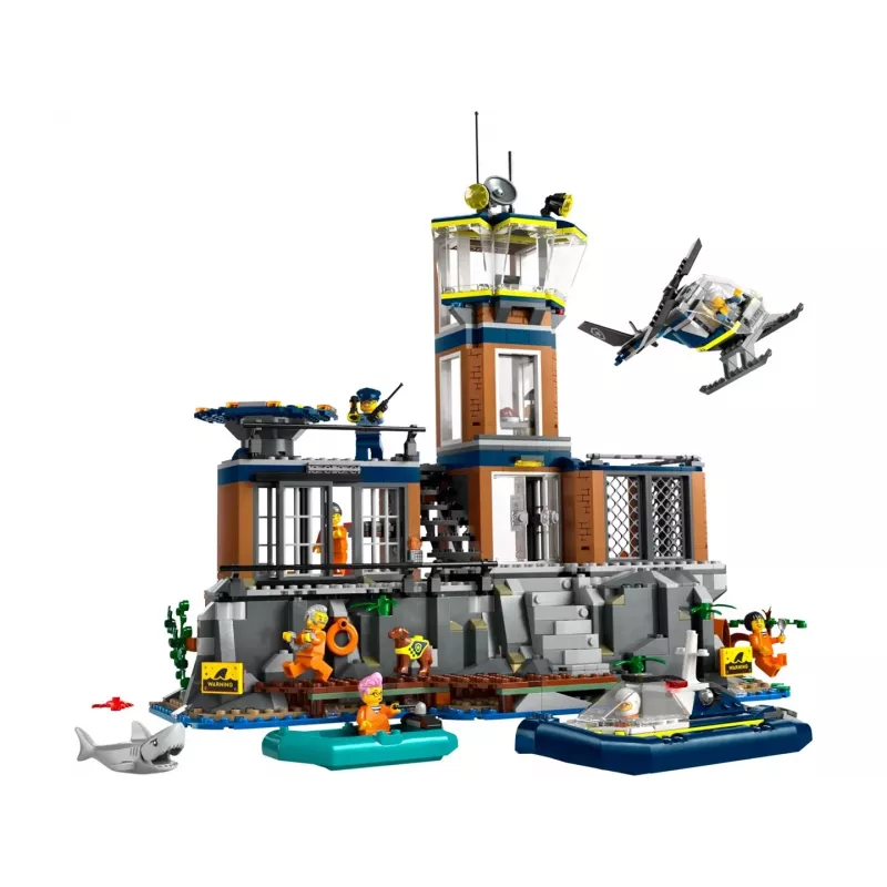 LEGO City ehitusmänguasi politseijaam koos vanglaga Vanglasaar 60419 — 980 detaili, 7 minifiguuri, 370×400×160 mm