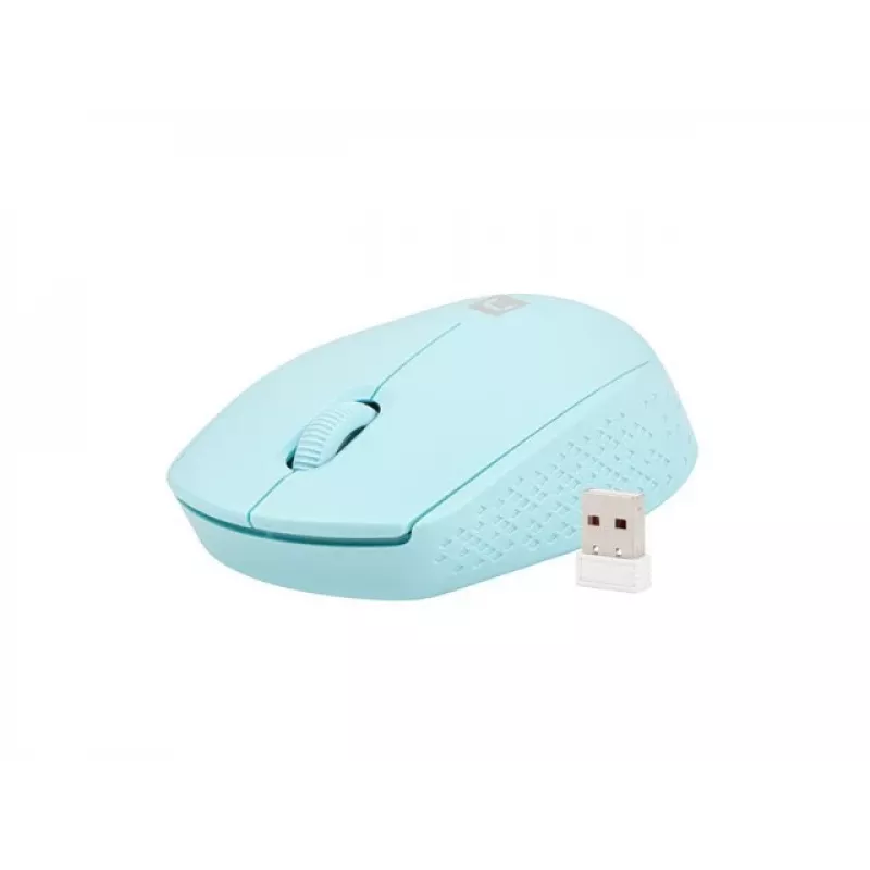 Juhtmevaba mõlemakäeline hiir NATEC STORK — Bluetooth + USB Type-A, 1600 DPI, 3 nuppu, helesinine