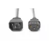 Digitus ASSMANN - toite pikenduskaabel - IEC 60320 C14 toite IEC 60320 C13 - AC 250 V - 1,2 m - Vormitud - Must (AK-440201-012-S)