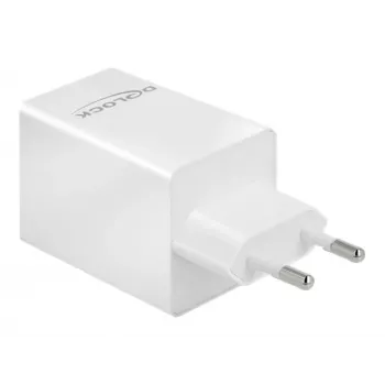 Laadija DeLOCK USB GaN laadija USB USB-C PD 3.0 ja USB Type-A 48 W
