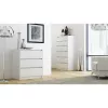 Kummut top e shop K3 BIEL, 3 sahtlit, valge, puitlaastplaat, 700×430×780 mm