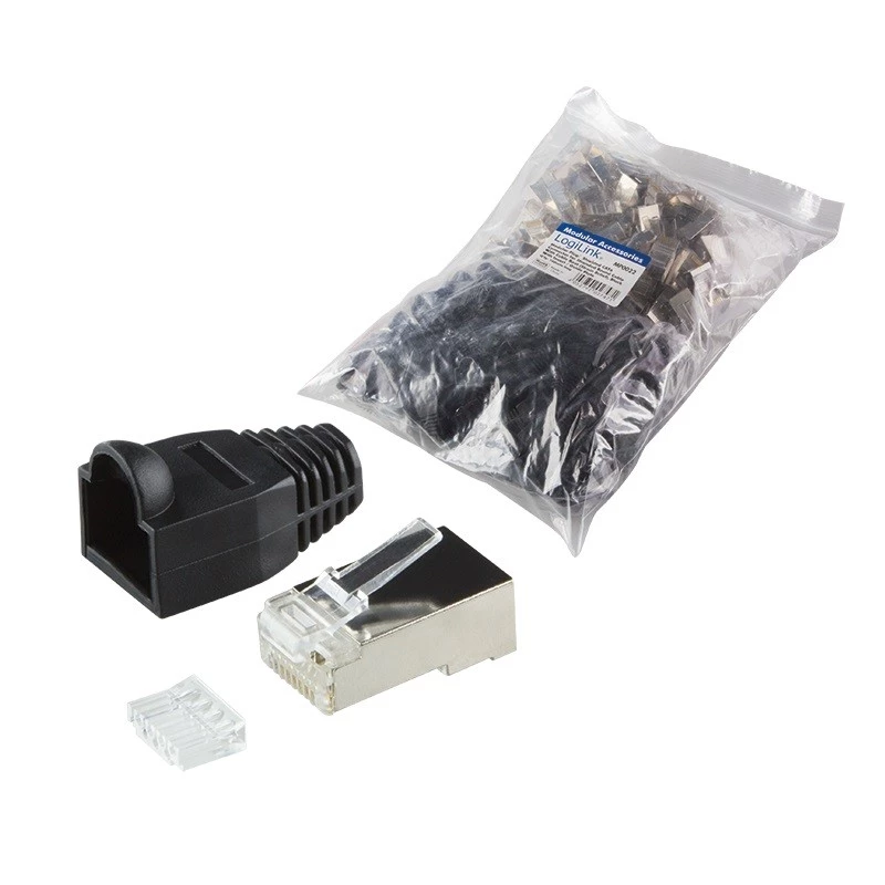 RJ45 pistikupesa LogiLink MP0022 must läbipaistev