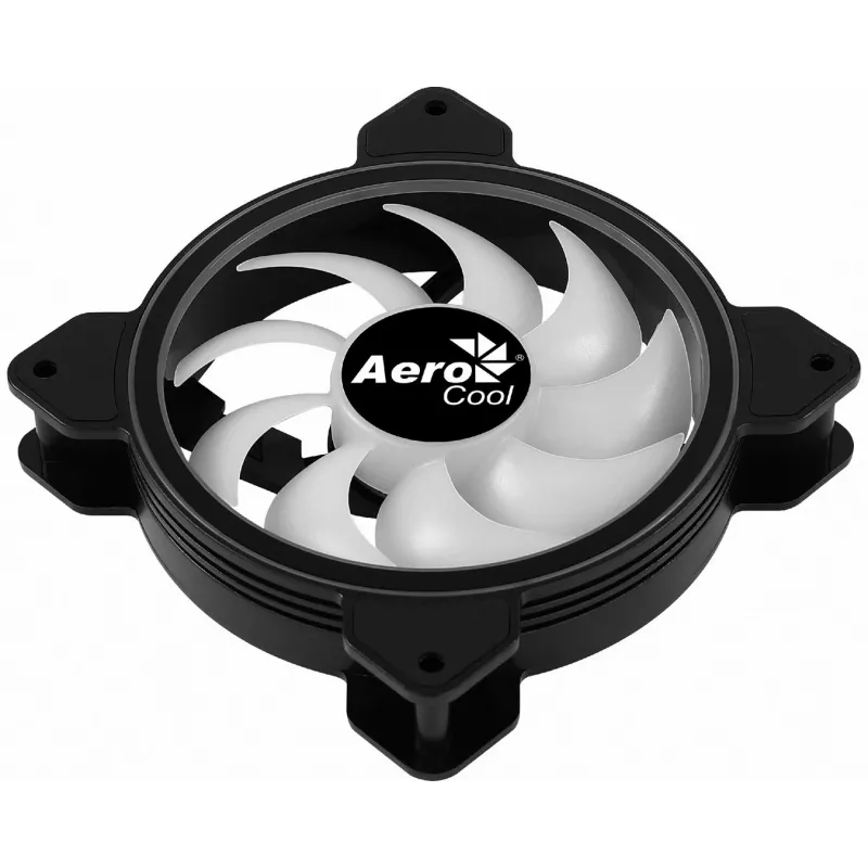 AEROCOOL 120 mm korpuse ventilaator Saturn 12F ARGB, 120x25 mm, 12 V, PWM, 1000 p/min, 35,8 CFM, 19,6 dB