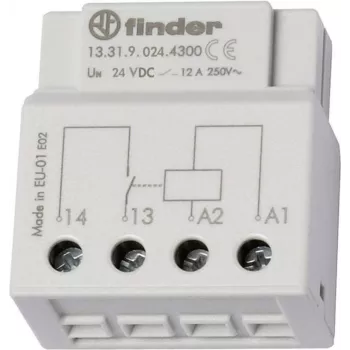 Finderi relee UP-doseerimis- või lülitidoosi 13.31.9.024.4300 24 V/DC 1 avakontakt 12 A 250 V/AC (13.31.9.024.4300)