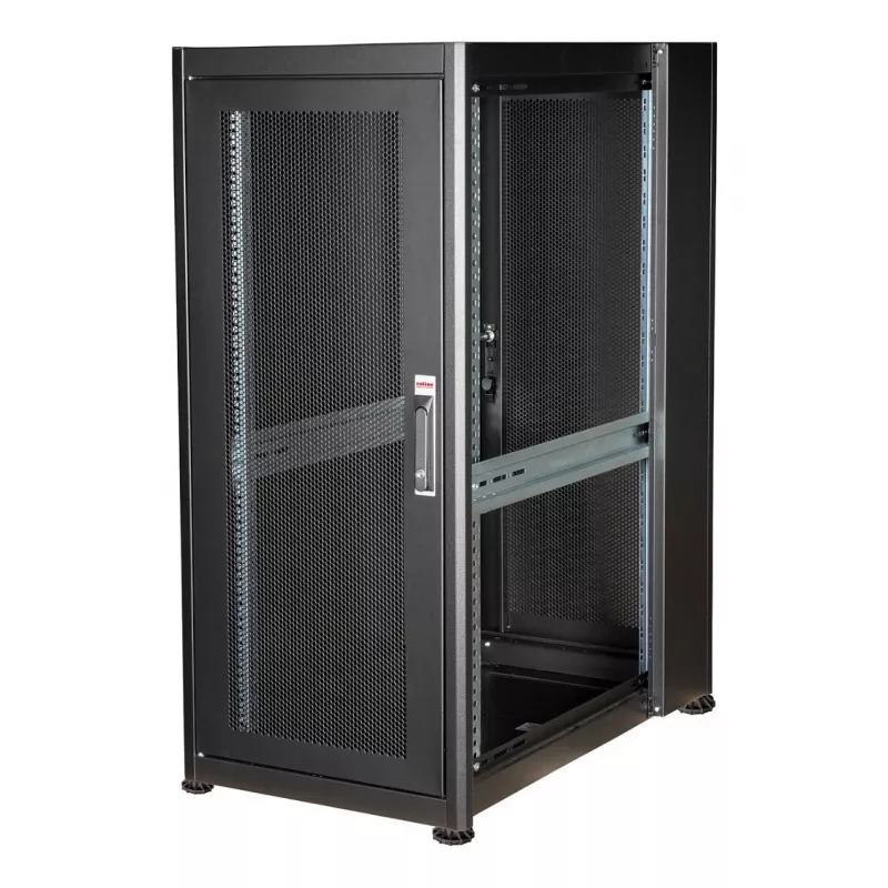ROLINE 19-Zoll Serverschrank Basic 26 HE, 600x1000 BxT perforiert schwarz