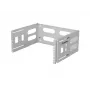19-tolline 4U seinaraam LANBERG — 497×400/240 mm, hall