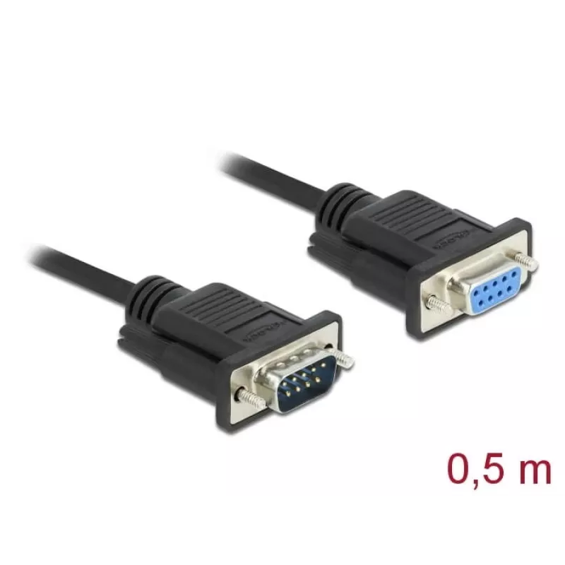 Jadakaabel DeLOCK 86613 Must 0,5 m RS-232