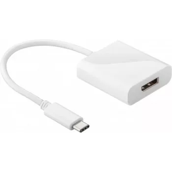 Wentronic Goobay USB-C™ adapter - DisplayPort, valge - USB-C™ ja DisplayPort seadmete ühendamiseks (66257)