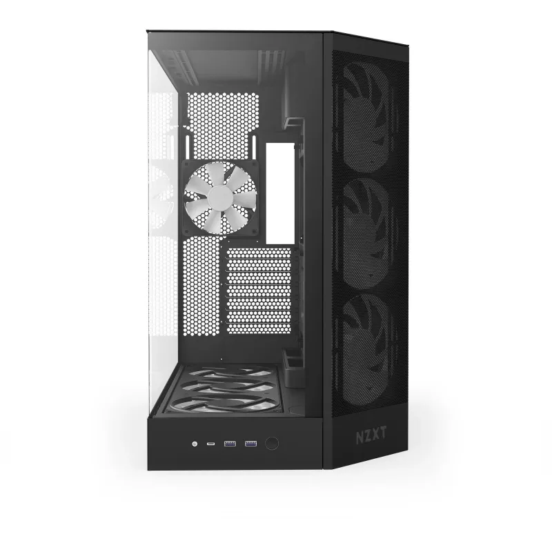 NZXT PC korpus H9 Flow RGB+ Midi tower must