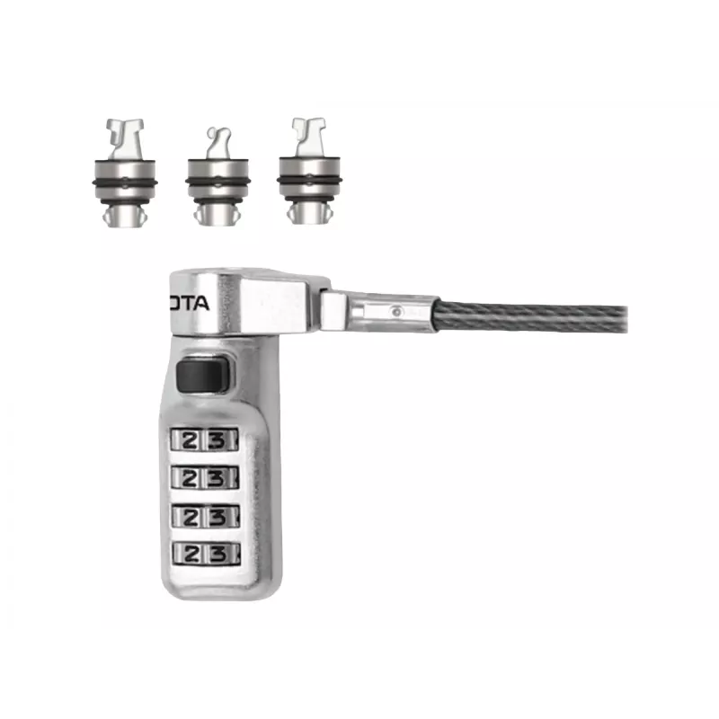 Kaablilukk DICOTA D31717 Must 2 m