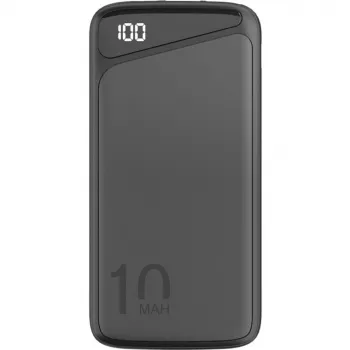 Kiirlaetav toitepank 10 000 mAh (must, USB-C PD, QC 3.0)