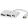 Nedis USB-jaotur 1x USB-C™ 1x USB-C™ – 2x USB 2.0 A, 3-pordiline, USB-toitega