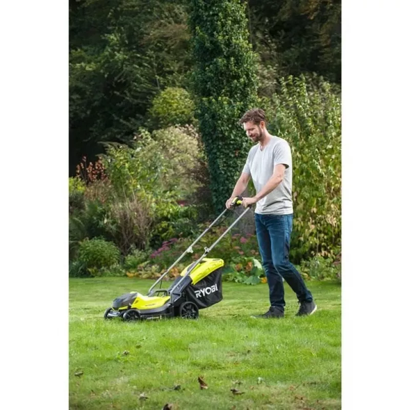Ryobi OLM1833B muruniiduk Käetatav muruniiduk Aku Must, Roheline