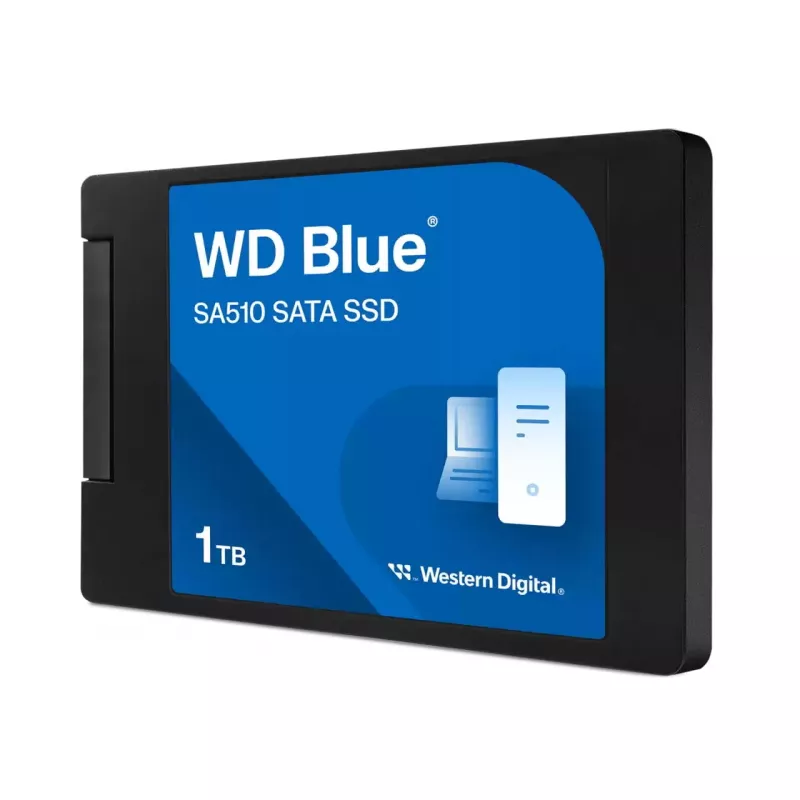 WD Sinine SA510 - SSD - 1 TB - sisemine - 2.5 (6,4 cm) - SATA 6 Gb/s (WDBB8H0010BNC-WRSN)