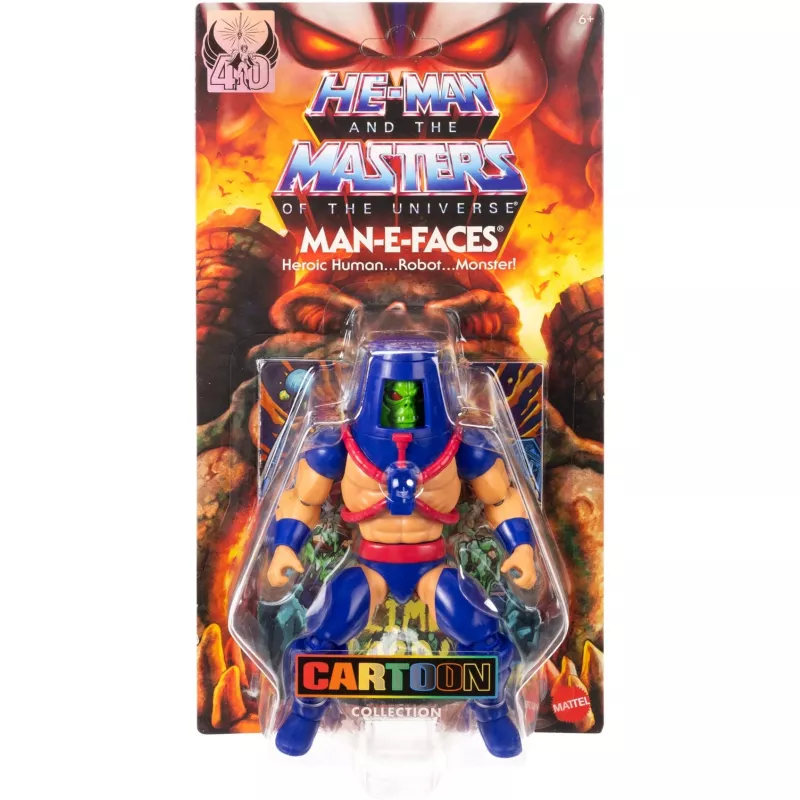 MATTEL M.O.T.U. Origins Man-E-Faces JBM80 märulifiguur, kogumisväärne poseeritav tegelane
