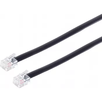 S/CONN 3m RJ12 Must läbipaistev ShiverPeaks