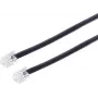 S/CONN 3m RJ12 Must läbipaistev ShiverPeaks