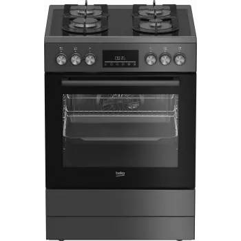 Sisseehitatud gaasipliit elektriahjuga BEKO FBM62330GADSN 60 cm, hall, energiaklass A