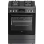 Sisseehitatud gaasipliit elektriahjuga BEKO FBM62330GADSN 60 cm, hall, energiaklass A