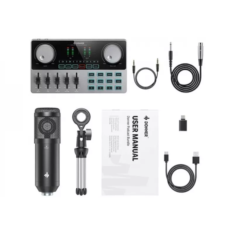 Donner Podcast Starter Kit - podcasti salvestuskomplekt