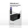 Qoltec 52382 GaN POWER PRO laadija | 1xUSB type C | 1xUSB A | 100W | 5-20V | 1.5-5A | PD | Must